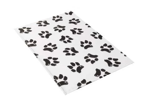 Ezee~Visit Black And White Dog Paw Print Pet Vet Mat (Scale/Lift) 1 Ezee~Visit Black And White Dog Paw Print Pet Vet Mat (Scale/Lift)
