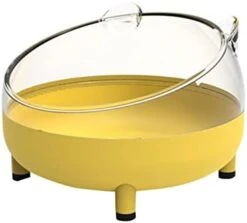 BITWIT Pet Bed, Food And Drink Pet Plastic Basin (Color : Bronze) -Dog Supplies Store 317koQjNS4L. AC