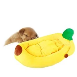 SENERY Soft Pet Bed Sofa Cover Blanket Banana Shape Cat House Basket Warm Puppy Kennel Small Dog Cute Lounger -Dog Supplies Store 31B3NqjuGxL