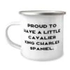 Funny Cavalier King Charles Spaniel Dog Gifts, Proud To Have A, Unique Idea Birthday 12oz Camper Mug For Friends From Friends, Pet Toys, Cat Toys, Dog Toys, Pet Food, Cat Food, Dog Food