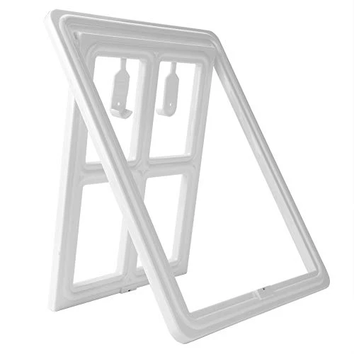 Pet Dog Door, Cat Door For Screen Door, Magnetic Locking Safe Flap, Plastic Pet Dog Puppy Cat Door For Screen Window Gate (Color : White, Size : 45.2 X 35cm) 1 Pet Dog Door, Cat Door For Screen Door, Magnetic Locking Safe Flap, Plastic Pet Dog Puppy Cat Door For Screen Window Gate (Color : White, Size : 45.2 X 35cm)