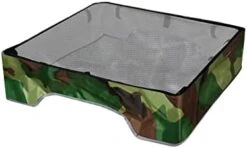 SAZAO Dog Playpen Cover, Dog Playpen Sunshade Cover, Mesh Dog Playpen Top Cover, Fits 35.8 Inches 4 Panels Playpen (Color : Black) -Dog Supplies Store 31Dlb8DfBLL. AC