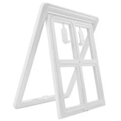 Pet Dog Door, Cat Door For Screen Door, Magnetic Locking Safe Flap, Plastic Pet Dog Puppy Cat Door For Screen Window Gate (Color : White, Size : 45.2 X 35cm) 12 Pet Dog Door, Cat Door For Screen Door, Magnetic Locking Safe Flap, Plastic Pet Dog Puppy Cat Door For Screen Window Gate (Color : White, Size : 45.2 X 35cm) -Dog Supplies Store 31FV6KpXAeL