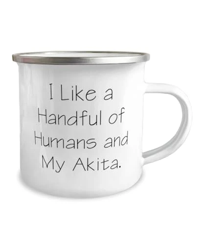 GENERIC I Like A Handful Of Humans And My Akita. 12oz Camper Mug, Akita Dog Present From Friends, Cool For Dog Lovers, Pet Toys, Cat Toys, Dog Toys, Pet Food, Cat Food, Dog Food 2 GENERIC I Like A Handful Of Humans And My Akita. 12oz Camper Mug, Akita Dog Present From Friends, Cool For Dog Lovers, Pet Toys, Cat Toys, Dog Toys, Pet Food, Cat Food, Dog Food - Image 2