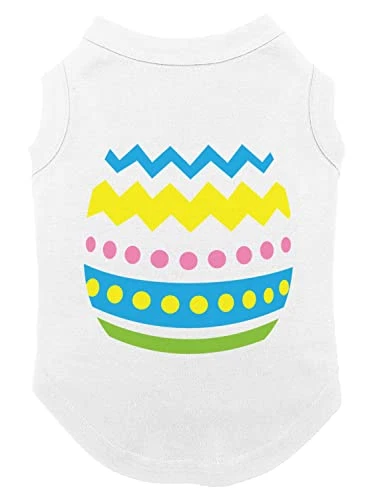 Easter Egg Outfit - Bunny Dye Colorful Dog Shirt (White, Large) 1 Easter Egg Outfit - Bunny Dye Colorful Dog Shirt (White, Large)