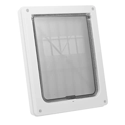 Cat Door, Guard Food Wear Resistant Universal Controllable Access Pet Flap Door For Dog Holes For Cat Holes White S 2 Cat Door, Guard Food Wear Resistant Universal Controllable Access Pet Flap Door For Dog Holes For Cat Holes White S - Image 2