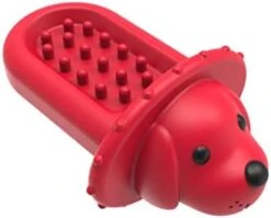 Dog Crate Training Tool, Dog Training Aid For Secures To Crate Peanut Butter Toy, Dog Kennel Therapy Training Slow Feeder Toy For Reduces Anxiety, Dog Crate Toy(Red) -Dog Supplies Store 31SJ4MW3KML. AC