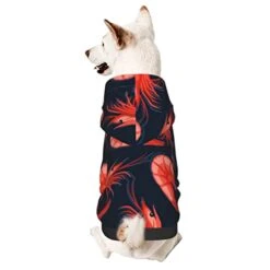 Shrimp Pattern Sea Food Pet Dog Costume Pets Wear Hoodies Fall Cloth Sweaters Sweatshirts Jacket Pullover