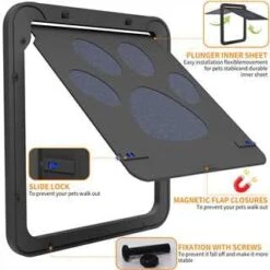 Dog Door For Sliding Door, Screen Porch Doggie Door Cat Door Automatic Closing,Magnetic Self-Closing Screen Door With Locking Function, Sturdy Screen Door For Small Dogs Cats 7 Dog Door For Sliding Door, Screen Porch Doggie Door Cat Door Automatic Closing,Magnetic Self-Closing Screen Door With Locking Function, Sturdy Screen Door For Small Dogs Cats -Dog Supplies Store 31VDBrAxh4L