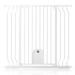 Extra Tall Wide Baby Gate With Cat Door For Stairs Doorways Dog Pet Cat Gate With Walk Througe Door Pressure Mounted