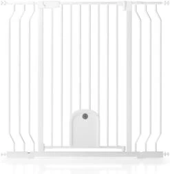 Extra Tall Wide Baby Gate With Cat Door For Stairs Doorways Dog Pet Cat Gate With Walk Througe Door Pressure Mounted -Dog Supplies Store 31WSXJAKRNL. AC