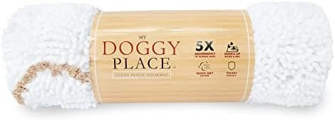 My Doggy Place Microfiber Dog Mat For Muddy Paws, 31" X 20" Charcoal With Paw Print - Absorbent And Quick-Drying Dog Paw Cleaning Mat, Washer And Dryer Safe - Non-Slip Rubber Backed Pet Mat, Medium 9 My Doggy Place Microfiber Dog Mat For Muddy Paws, 31" X 20" Charcoal With Paw Print - Absorbent And Quick-Drying Dog Paw Cleaning Mat, Washer And Dryer Safe - Non-Slip Rubber Backed Pet Mat, Medium - Image 9