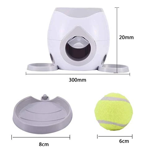 Newooh Automatic Pet Feeders, Food Dispenser For Dog Cat Small Animals, Fetch Tennis Ball Launcher Dog Training Toys, Interactive Throwing Ball Machine 2 Newooh Automatic Pet Feeders, Food Dispenser For Dog Cat Small Animals, Fetch Tennis Ball Launcher Dog Training Toys, Interactive Throwing Ball Machine - Image 2