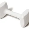 J&J Dog Supplies Obedience Retrieving Dumbbell With 3" Ends, 3 1/2" Wide Bit And 15/16" Diameter Bit, White, Large