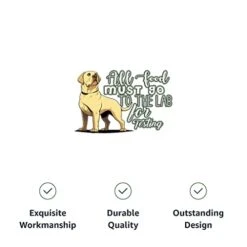 GENERIC All Food Must Go To The Lab For Testing Dog Hoodie With Pocket - Funny Quote Dog Coat - Cool Design Dog Clothing - Black, 2XL -Dog Supplies Store 31bwzGTNIFL