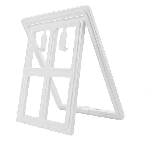 Pet Dog Door, Cat Door For Screen Door, Magnetic Locking Safe Flap, Plastic Pet Dog Puppy Cat Door For Screen Window Gate (Color : White, Size : 45.2 X 35cm) 7 Pet Dog Door, Cat Door For Screen Door, Magnetic Locking Safe Flap, Plastic Pet Dog Puppy Cat Door For Screen Window Gate (Color : White, Size : 45.2 X 35cm) - Image 7