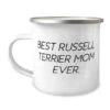 GENERIC Nice Russell Terrier Dog Gifts, Best Russell Terrier Mom Ever, Birthday 12oz Camper Mug For Russell Terrier Dog From Friends, Pet Toys, Cat Toys, Dog Toys, Pet Food, Cat Food, Dog Food
