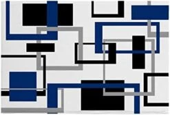 Pet Paws Wood Grain Thin Door Mats For Inside Entry Non Slip Blue Wipe Your Paws Entrance Rug Door Mat Front Back Door Rug TPR Backing Floor Mats 19.7x47.2 -Dog Supplies Store 31i8LVbv2L. AC