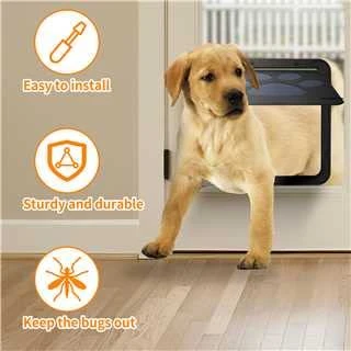 Dog Door For Sliding Door, Screen Porch Doggie Door Cat Door Automatic Closing,Magnetic Self-Closing Screen Door With Locking Function, Sturdy Screen Door For Small Dogs Cats 1 Dog Door For Sliding Door, Screen Porch Doggie Door Cat Door Automatic Closing,Magnetic Self-Closing Screen Door With Locking Function, Sturdy Screen Door For Small Dogs Cats