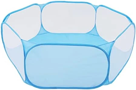 Small Animals Tent, Foldable Pet Playpen Portable Outdoor Exercise Yard Fence For Cat Rabbits Bunny Hamster Guinea Pig Chinchillas Blue 8 Small Animals Tent, Foldable Pet Playpen Portable Outdoor Exercise Yard Fence For Cat Rabbits Bunny Hamster Guinea Pig Chinchillas Blue - Image 8