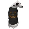 Plaid Pumpkin Face - Halloween Outfit Dog Shirt (Black, Medium)