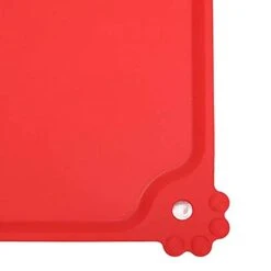 MNTT Pet Food Mat Portable Leak-Proof Drinking Mat Pet Bowl Accessory For Cats Dogs Cushion Pet Supplies Pet Fountain Tray Feeding Mats(Black) -Dog Supplies Store 31z5uMckUtL