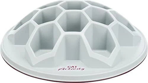 TRIXIE Cat Activity Slow Feeder - Bee Hive Design, Cat Bowl, Cat Food Plate, Pet Feeding Bowl, Helps Stop Bloat, Prevents Obesity, Improves Digestion, White 7 TRIXIE Cat Activity Slow Feeder - Bee Hive Design, Cat Bowl, Cat Food Plate, Pet Feeding Bowl, Helps Stop Bloat, Prevents Obesity, Improves Digestion, White - Image 7