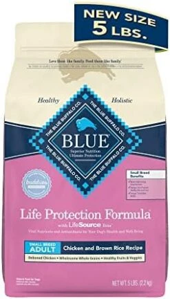 Blue Buffalo Small Breed Dog Food, Life Protection Formula, Natural Chicken & Brown Rice Flavor, Adult Dry Dog Food, 15 Lb Bag -Dog Supplies Store 410T2kNotHL. AC