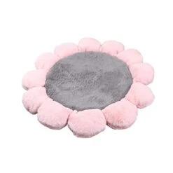 YangYan Super Soft Dog Bed Mat Round Washable Long Plush Dog Kennel Cat House Velvet Mats Sofa For Dog Chihuahua Dog Basket Pet Bed S/L (Color : C, Size : 55cm) -Dog Supplies Store 410q0a5DNcL