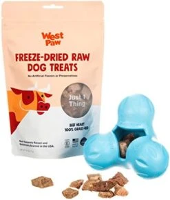 WEST PAW Dog Chew Toy And Puppy Training Treats Bundle, Zogoflex Tux Treat Dispensing Dog Chew Toy, Granny Smith, Small And Beef Heart Freeze-Dried Raw Dog Treats, Made In USA -Dog Supplies Store 411EkXyhj6L. AC
