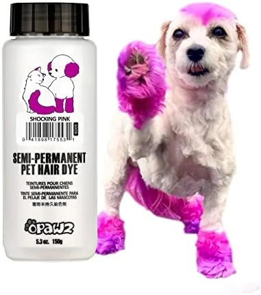 OPAWZ Semi-Permanent Dog Hair Dye, Food-Grade Pigment Dog Dye, Non-Toxic Pet Hair Dye For Dogs, Cats And All Pets Can Be Bathed (Dahlia Purple) 9 OPAWZ Semi-Permanent Dog Hair Dye, Food-Grade Pigment Dog Dye, Non-Toxic Pet Hair Dye For Dogs, Cats And All Pets Can Be Bathed (Dahlia Purple) - Image 9