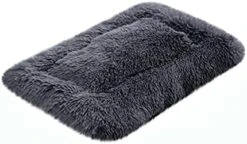 Muangan Ultra Soft Pet Bed Winter Warm Dog Bed Fluffy Plush Dog Cat Crate Beds Washable Kennel Cushions For Small Medium Large Dogs Cats Non Slip Pet Supplies Dog Harness (Brown, One Size) -Dog Supplies Store 411x1DKmwL. AC
