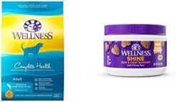 Wellness Complete Health Dry Dog Food With Grains, Natural Ingredients, Made In USA With Real Meat, All Breeds, For Adult Dogs (Chicken & Oatmeal, 15-Pound Bag) -Dog Supplies Store 412YytASCZL. AC