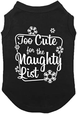 Too Cute For The Naughty List - Adorable Dog Shirt (Dark Gray, Small) 27 Too Cute For The Naughty List - Adorable Dog Shirt (Dark Gray, Small) -Dog Supplies Store 412xIlIW4LL. AC 1