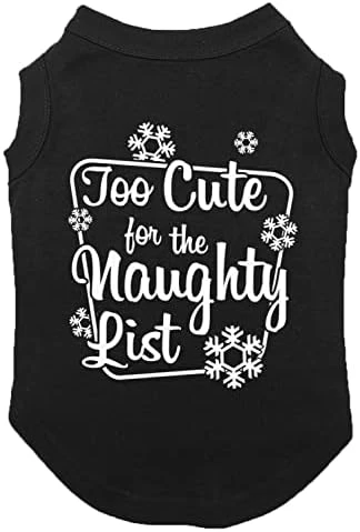 Too Cute For The Naughty List - Adorable Dog Shirt (Dark Gray, Small) 12 Too Cute For The Naughty List - Adorable Dog Shirt (Dark Gray, Small) - Image 12