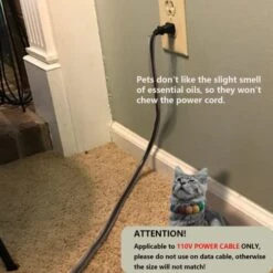 Z&X Pet Chew Proof Cord Protector 10 FT, Silicone Rubber Cable Protector, Fresh Scent Makes Your Pet Lose Interest In Chewing Power Cords, No Chew, Keeping Your Fur Baby Safe From Electric Shock 7 Z&X Pet Chew Proof Cord Protector 10 FT, Silicone Rubber Cable Protector, Fresh Scent Makes Your Pet Lose Interest In Chewing Power Cords, No Chew, Keeping Your Fur Baby Safe From Electric Shock -Dog Supplies Store 4131OvLNWuL
