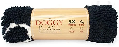 My Doggy Place Microfiber Dog Mat For Muddy Paws, 31" X 20" Charcoal With Paw Print - Absorbent And Quick-Drying Dog Paw Cleaning Mat, Washer And Dryer Safe - Non-Slip Rubber Backed Pet Mat, Medium 8 My Doggy Place Microfiber Dog Mat For Muddy Paws, 31" X 20" Charcoal With Paw Print - Absorbent And Quick-Drying Dog Paw Cleaning Mat, Washer And Dryer Safe - Non-Slip Rubber Backed Pet Mat, Medium - Image 8