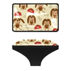 GENERIC 4 Pack Rectangular Handle Lovely Little Dog Bone Dog Food Cabinet Knobs Drawer Pulls