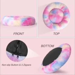 Somkaco Collapsible Dog Food Container 30Lbs + Donut Calming Dog Bed 24inch 7 Somkaco Collapsible Dog Food Container 30Lbs + Donut Calming Dog Bed 24inch -Dog Supplies Store 414RCUv37IL