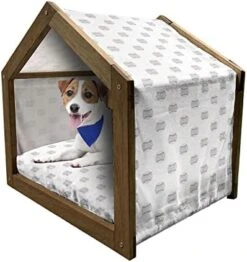 Lunarable Oktoberfest Wooden Dog House, Salty Pretzels On Diamond Pattern Deutschland Country Snacks Food, Outdoor & Indoor Portable Dog Kennel With Pillow And Cover, X-Large, Sky Blue Ivory Redwood 26 Lunarable Oktoberfest Wooden Dog House, Salty Pretzels On Diamond Pattern Deutschland Country Snacks Food, Outdoor & Indoor Portable Dog Kennel With Pillow And Cover, X-Large, Sky Blue Ivory Redwood -Dog Supplies Store 4154pDBvkcL. AC