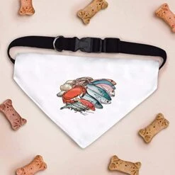Large 'Seafood Selection' Dog/Cat/Pet Bandana (PD00039082) -Dog Supplies Store 415M6oRHtOL