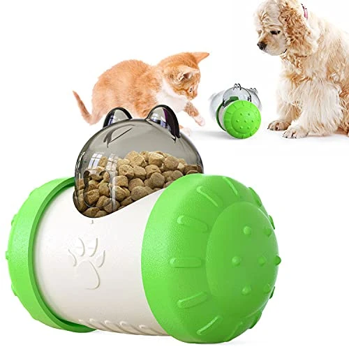 Dog And Cat Toys Pet Feeder Dog Educational Toys Pet Feeder Food Overflow Device Tumbler ABS Material Allows Cats And Dogs To Eat Slowly To Help Pets Digest (Green) 1 Dog And Cat Toys Pet Feeder Dog Educational Toys Pet Feeder Food Overflow Device Tumbler ABS Material Allows Cats And Dogs To Eat Slowly To Help Pets Digest (Green)