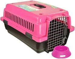 PACK LEADER | Rigid Carrier For Small Dogs And Cats | Safe Metal Grid | Includes Food Dish | Heavy Duty Design For Safe Travel | Size 57 X 39 X 31 Cm | Assorted Colour -Dog Supplies Store 418HbLsxibL. AC