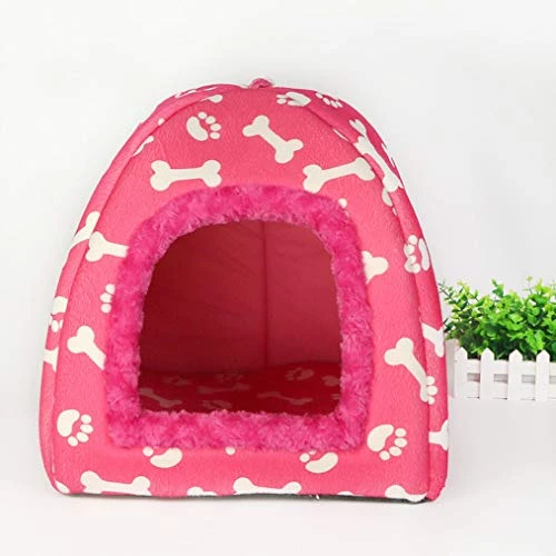 SENERY Warm Mongolian Yurts Shape Dog Bed Cave Foldable Cat Castle Bone Puppy House Tent Kennel Nest Small Dog Cushion 5 SENERY Warm Mongolian Yurts Shape Dog Bed Cave Foldable Cat Castle Bone Puppy House Tent Kennel Nest Small Dog Cushion - Image 5