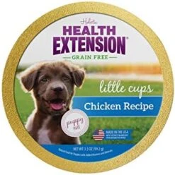 Health Extension Wet Dog Food, Grain-Free, Natural Food Cups For Puppies With Added Vitamins, Include 6 Chicken Recipe Cups & 6 Turkey Recipe Cups, Each Cup Weight (3.5 Oz / 99.2 G) -Dog Supplies Store 418TSxuBZTL. AC