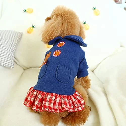 Pet Clothes Teddy Pomeranian Bichon Frise Yorkshire Small Dog Autumn And Winter Cute Bear Outfit Coat Clothes A1 S A1 S 2 Pet Clothes Teddy Pomeranian Bichon Frise Yorkshire Small Dog Autumn And Winter Cute Bear Outfit Coat Clothes A1 S A1 S - Image 2
