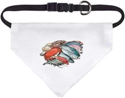 Large 'Seafood Selection' Dog/Cat/Pet Bandana (PD00039082) -Dog Supplies Store 418WBdlu8HL. AC