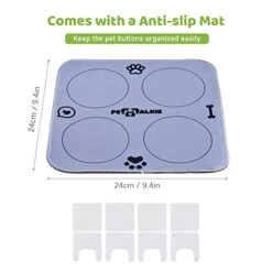 YALIYA 4pcs Colorful Large Voice Recording Buttons For Dog Training 30s Recording & Playback Dog Buttons For Communication Pet Training Buzzer Battery Powered Recordable Sound Buttons With Mat -Dog Supplies Store 418bIak3HdL