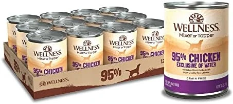 Wellness 95% Chicken Natural Wet Grain Free Canned Dog Food, 13.2-Ounce Can (Pack Of 12) 6 Wellness 95% Chicken Natural Wet Grain Free Canned Dog Food, 13.2-Ounce Can (Pack Of 12) - Image 6