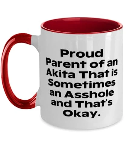 GENERIC Cute Akita Dog Two Tone 11oz Mug, Proud Parent Of An Akita That Is Sometimes An Asshole And, New Cup For Pet Lovers From Friends, Pet Toys, Cat Toys, Dog Toys, Pet Food, Cat Food, Dog Food 1 GENERIC Cute Akita Dog Two Tone 11oz Mug, Proud Parent Of An Akita That Is Sometimes An Asshole And, New Cup For Pet Lovers From Friends, Pet Toys, Cat Toys, Dog Toys, Pet Food, Cat Food, Dog Food